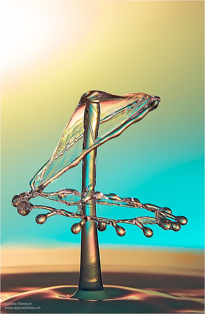 Wassertropfen-Skulpturen