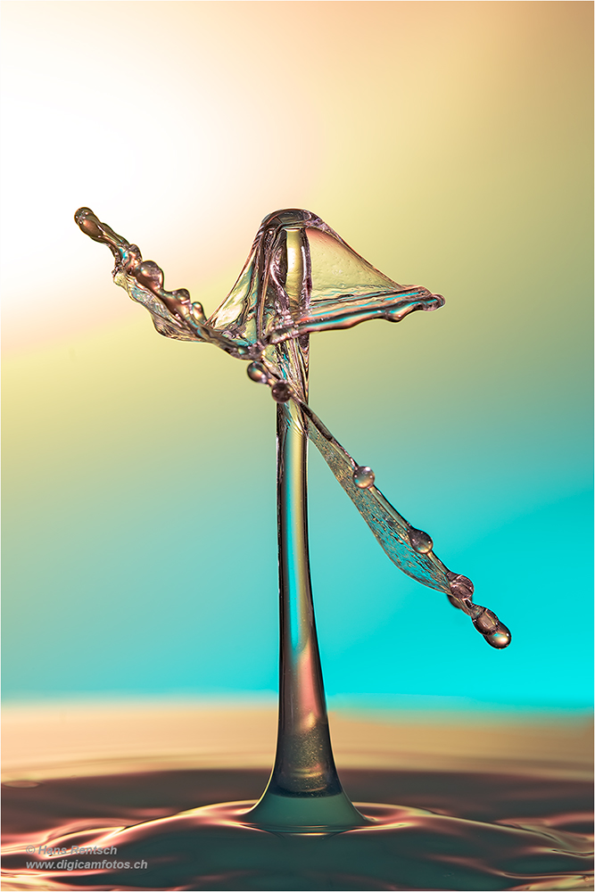 Wassertropfen-Skulpturen