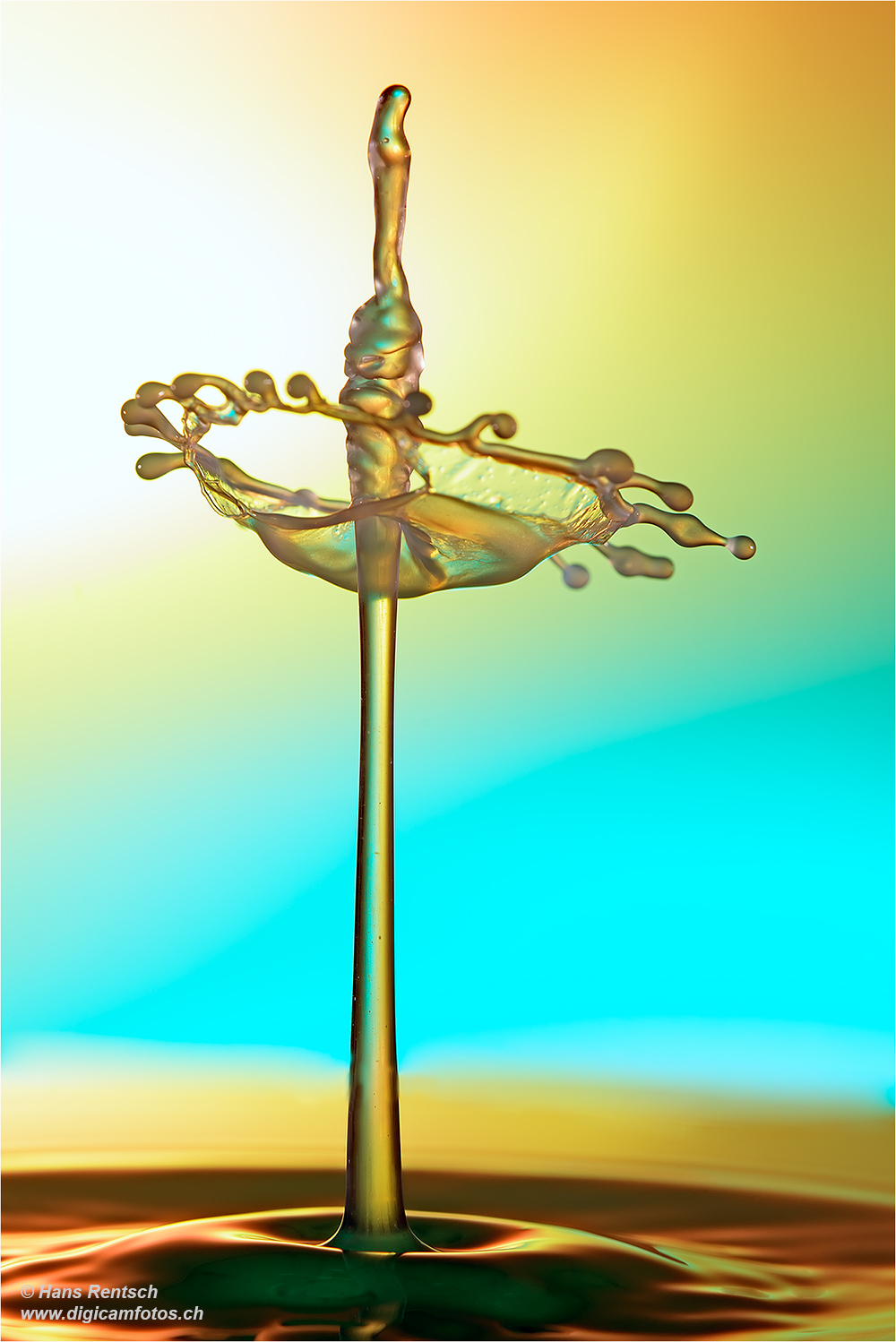 Wassertropfen-Skulpturen