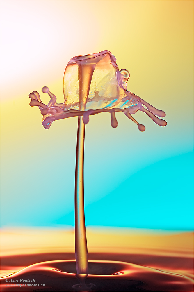 Wassertropfen-Skulpturen