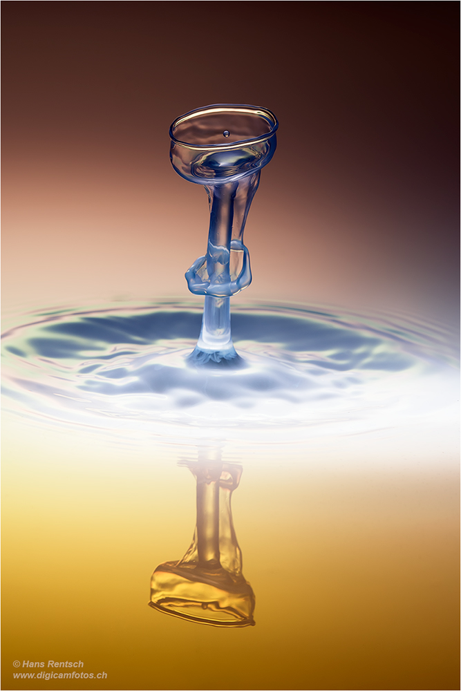 Wassertropfen-Skulpturen