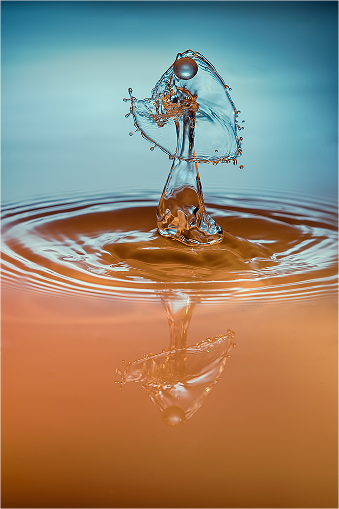 Wassertropfen-Skulpturen