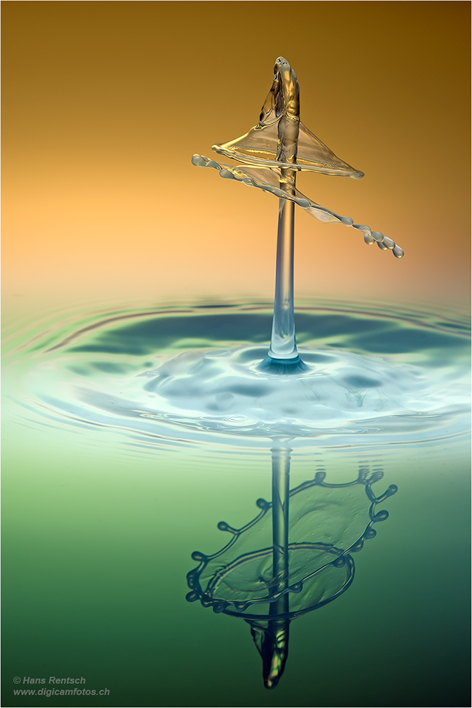 Wassertropfen-Skulpturen