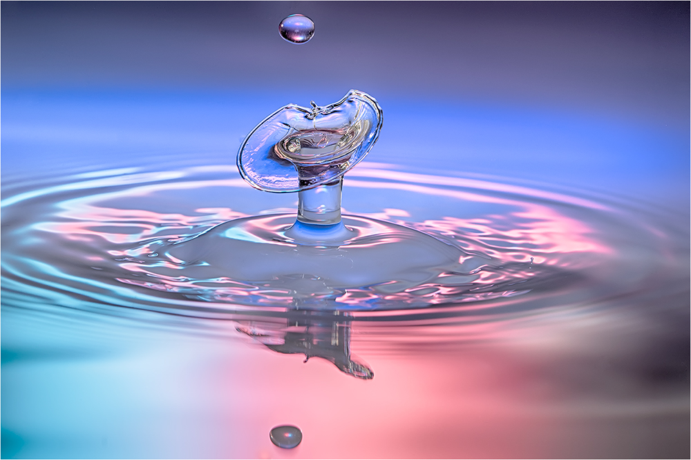 Wassertropfen-Skulpturen