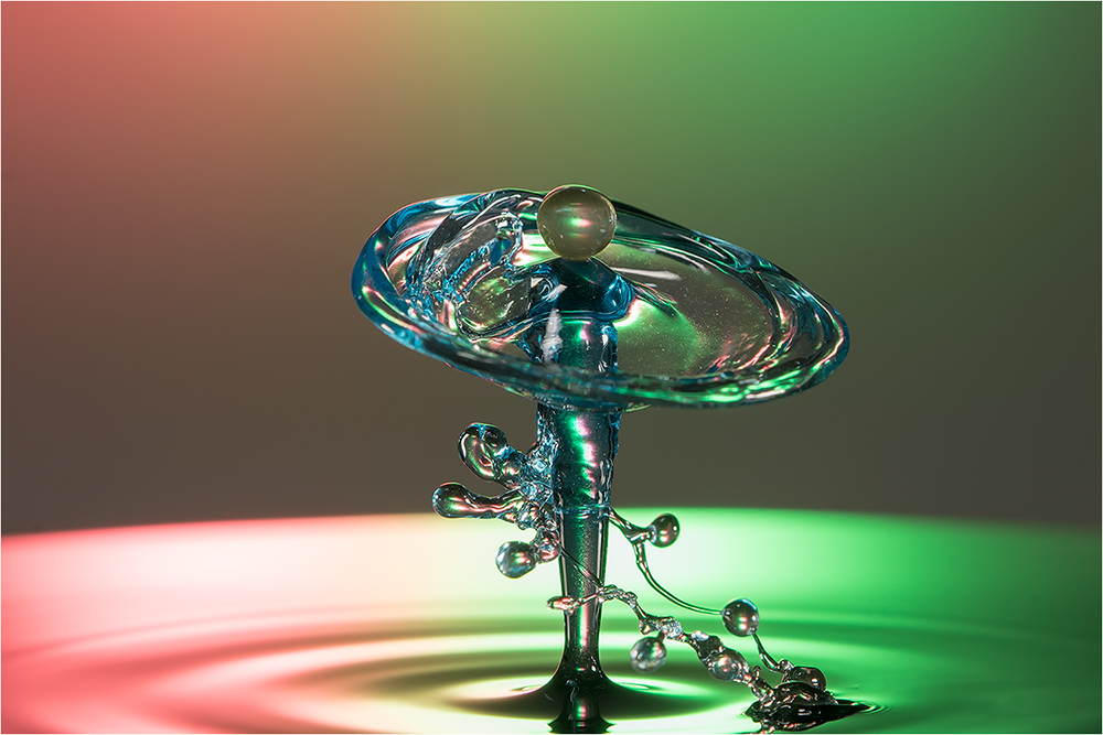 Wassertropfen-Skulpturen