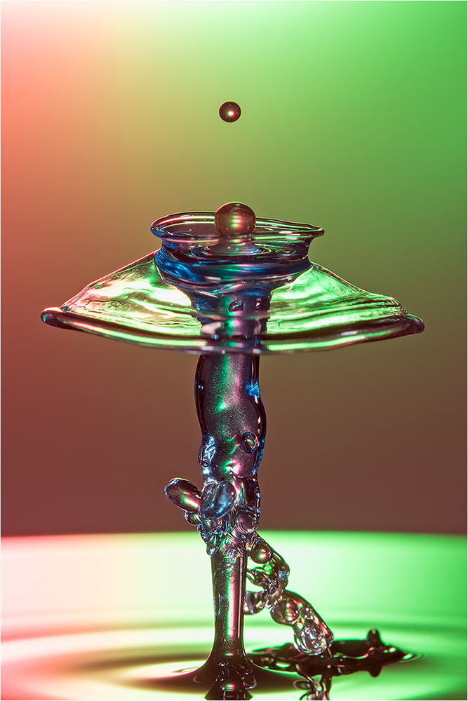 Wassertropfen-Skulpturen