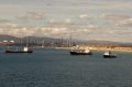 Eindrücke von den verschiedenen Schiffen bei Gibraltar
