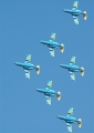 Team 60 mit Jet-Schulflugzeug Saab 105 SK 60