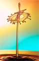 Wassertropfen-Skulpturen